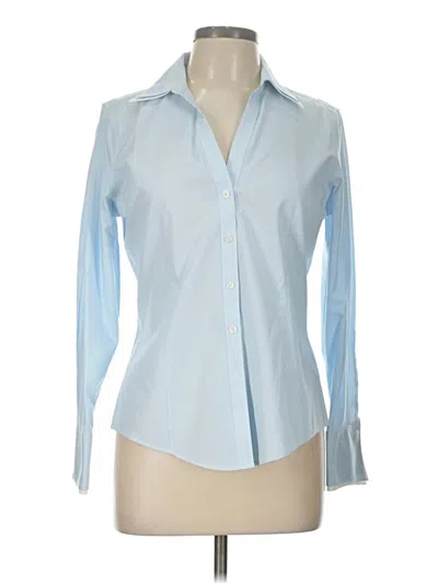 Pre-owned Brooks Brothers Long Sleeve Blouse In Blue