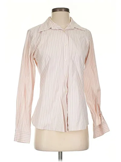 Pre-owned Brooks Brothers Long Sleeve Blouse In Pink
