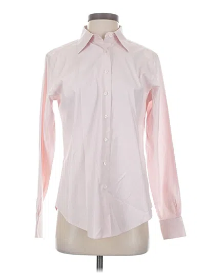 Pre-owned Brooks Brothers Long Sleeve Blouse In Pink
