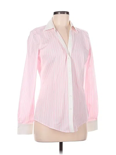 Pre-owned Brooks Brothers Long Sleeve Blouse In Pink