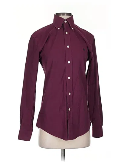 Pre-owned Brooks Brothers Long Sleeve Button Down Shirt In Burgundy