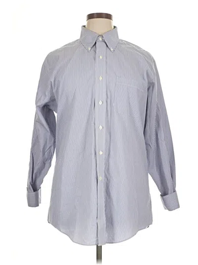 Pre-owned Brooks Brothers Long Sleeve Button Down Shirt In Gray