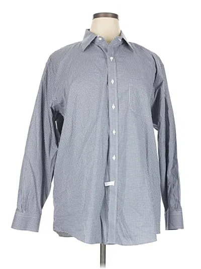 Pre-owned Brooks Brothers Long Sleeve Button Down Shirt In Gray
