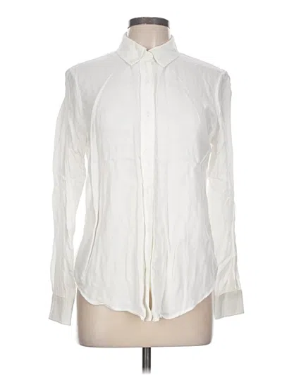 Pre-owned Brooks Brothers Long Sleeve Button Down Shirt In Ivory