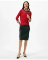 Brooks Brothers Lunar New Year Cotton-cashmere Blend Beaded Snake Motif Sweater In Red