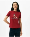 Brooks Brothers Lunar New Year Cotton Snake Motif T-shirt In Red