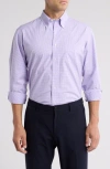 Brooks Brothers Madison Fit Gingham Non-iron Stretch Dress Shirt In Light/pastel Purple