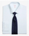 Brooks Brothers Madison Relaxed-fit Dress Shirt, Non-iron Mini Pinstripe | Light Blue | Size 14½ 34 In Light Blue