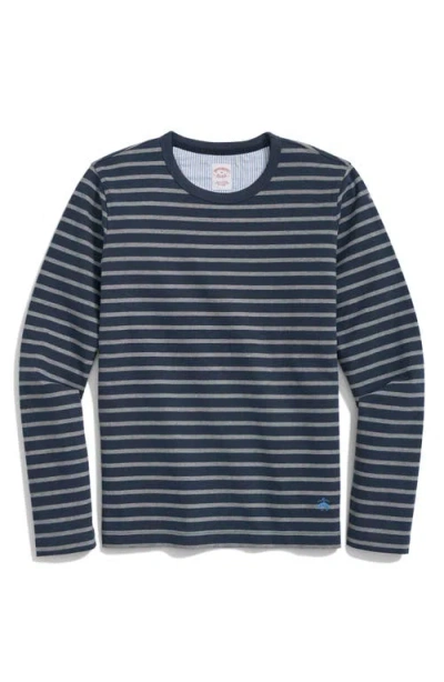 Brooks Brothers Mariner Stripe Long Sleeve T-shirt In Multi