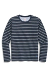 Brooks Brothers Cotton Mariner Stripe Long-sleeve T-shirt In Navy/gray