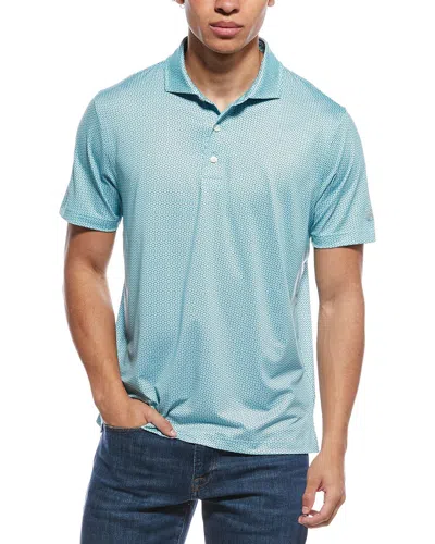 Brooks Brothers Medallion Jersey Polo Shirt In Blue