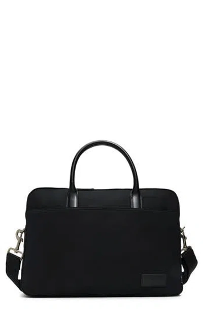 Brooks Brothers Medford Slim Briefcase In Black
