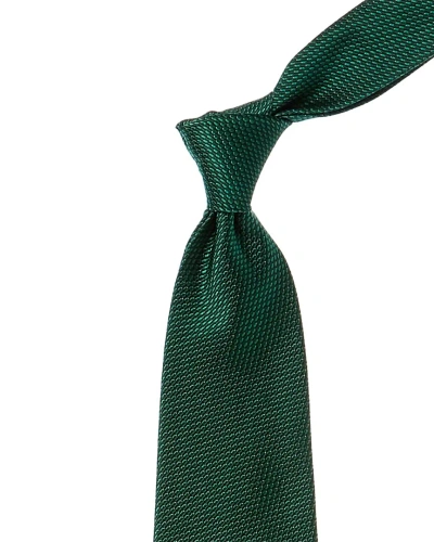 Brooks Brothers Medium Green Block Solid Silk Tie