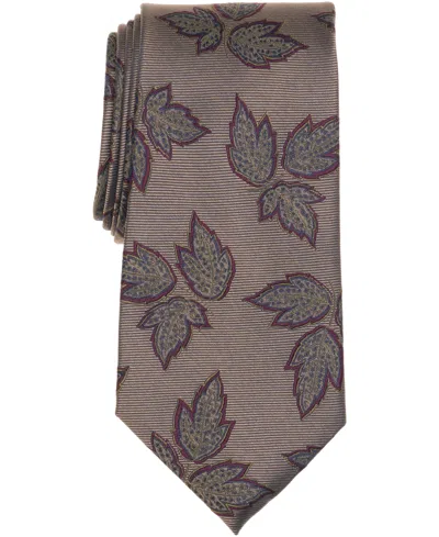 Brooks Brothers Men's Autumn Leaves Tie In Brown