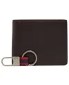 Brooks Brothers Men's Bi-fold Wallet And Keychain Gift Set In Black