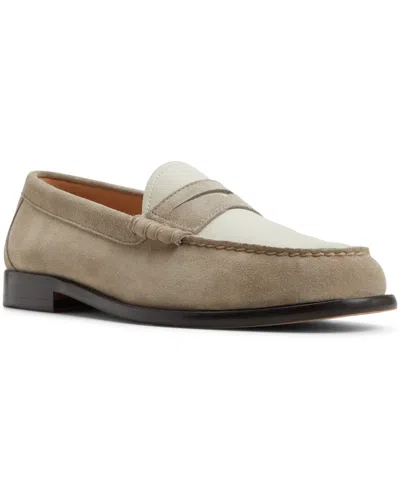 Brooks Brothers Men's Campus Leather Penny Loafers In Taupe