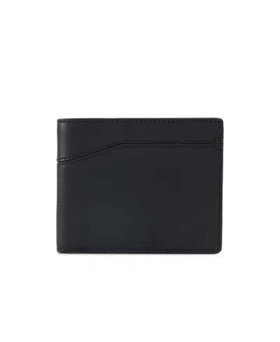 Brooks Brothers Men's Cayman Leather Wallet In Black