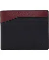 Brooks Brothers Men's Cayman Leather Wallet With Change Purse In Navy