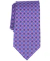 Brooks Brothers Men's Classic Circle & Square Print Silk Tie In Lilac