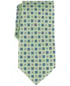 Brooks Brothers Men's Classic Double Neat Print Silk Tie In Lt Green