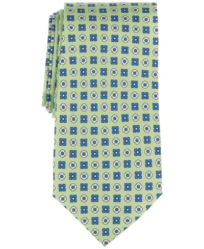 Brooks Brothers Men's Classic Double Neat Print Silk Tie In Lt Green