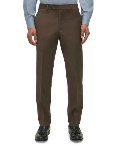 Brooks Brothers Men's Classic-fit Wool-blend Suit Pants In Brown