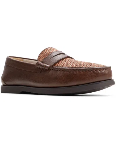 Brooks Brothers Men's Eastport Leather Penny Loafers In Dark Brown