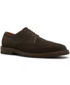 Brooks Brothers Leather Suede Wingtip Derby Shoes In Dark Brown