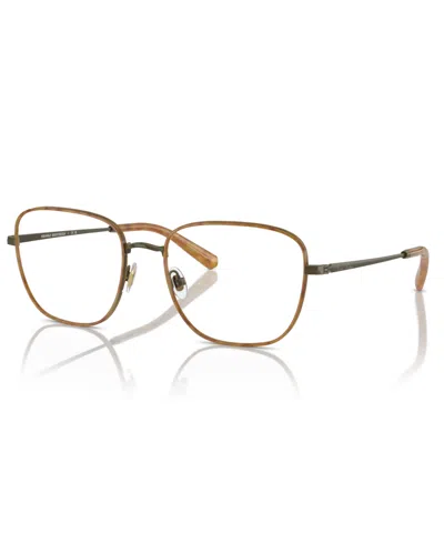 Brooks Brothers Men's Eyeglasses, B1115j In Antique Gold