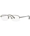 Brooks Brothers Men's Eyeglasses, Bb 487t 52 In Dark Gunmetal Titanium
