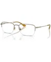 Brooks Brothers Men's Eyeglasses, Bb1109 55 In Matte Gold