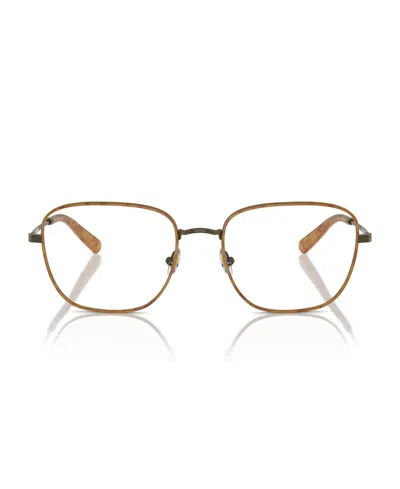 Brooks Brothers Men's Eyeglasses,b1115j In Antique Gold