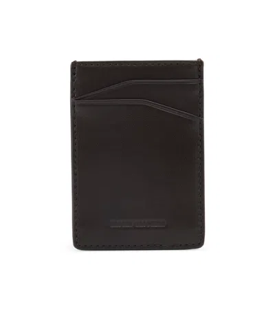 Brooks Brothers Men's Gifting Cardholder And Money Clip Set In Dark Brown