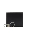 Brooks Brothers Men's Gifting Wallet And Keychain Set In Black