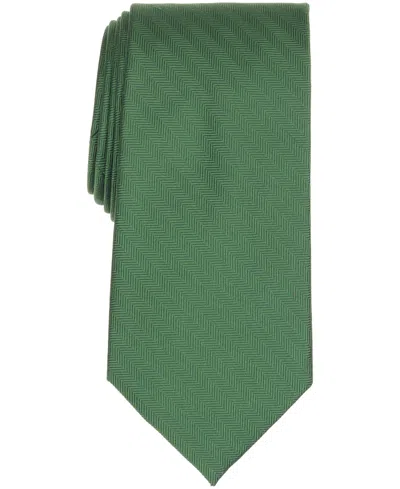 Brooks Brothers Men's Herringbone Classic Tie In Green