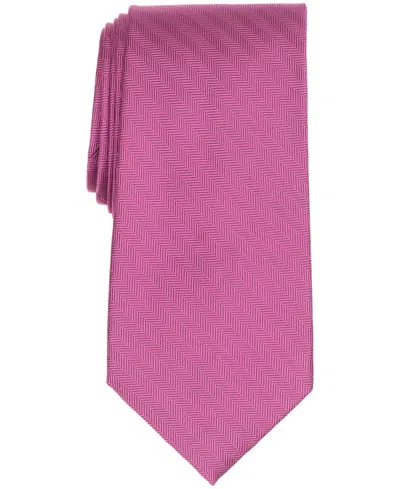 Brooks Brothers Men's Herringbone Classic Tie In Pink