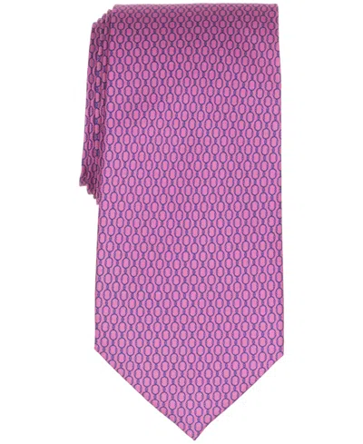 Brooks Brothers Men's Linked Medal Classic Tie In Pink