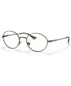 Brooks Brothers Men's Oval Eyeglasses, Bb109752-o In Brown