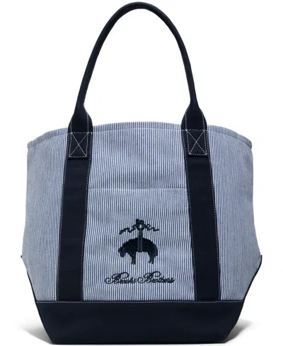 Brooks Brothers Men's Penn Textile Tote Bag In Blue