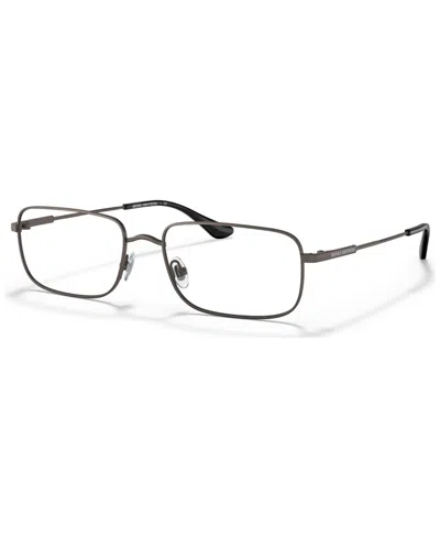 Brooks Brothers Men's Rectangle Eyeglasses, Bb109857-o In Matte Gunmetal