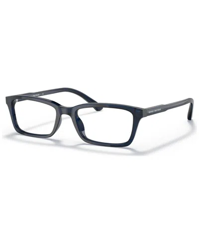 Brooks Brothers Men's Rectangle Eyeglasses, Bb204953-o In Blue
