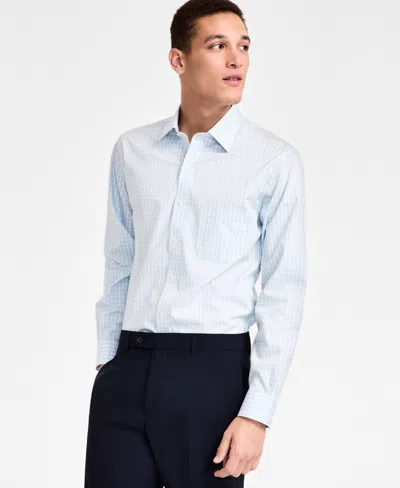 Brooks Brothers B By  Men's Regular-fit Gingham Dress Shirt In Aqua