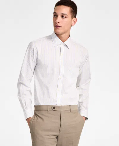Brooks Brothers B By  Men's Regular-fit Tattersall Dress Shirt In Yellow