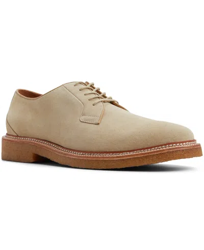 Brooks Brothers Men's Ronald Leather Lace Up Dress Shoe In Beige