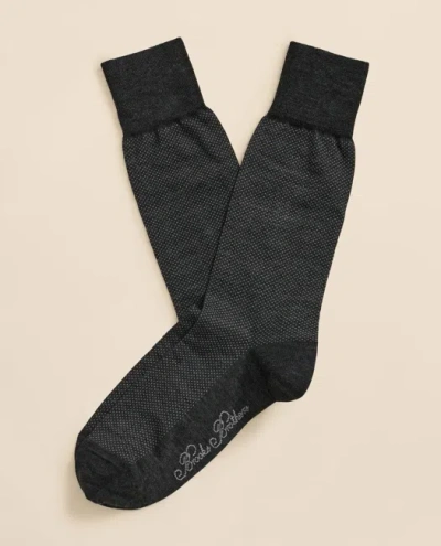 BROOKS BROTHERS MERINO-WOOL-BLEND MINI DOT SOCKS