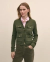 Brooks Brothers Merino Wool Sweater Jacket In Green