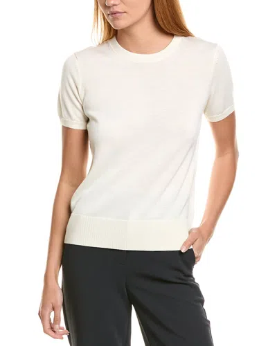Brooks Brothers Merino Wool Sweater In White