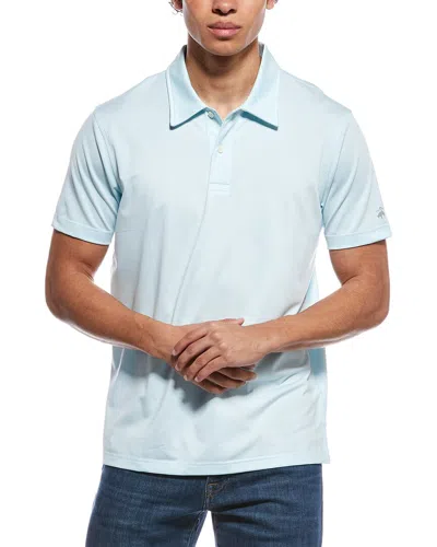 Brooks Brothers Microstripe Polo Shirt In Blue