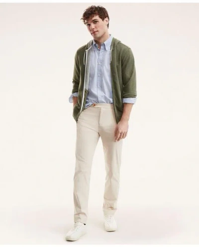 Brooks Brothers Milano Slim-fit Stretch Supima Cotton Washed Chino Pants In Natural