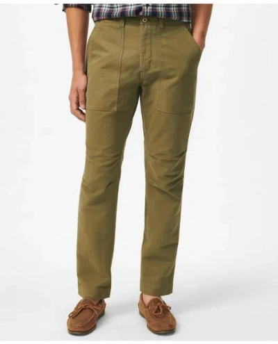 Brooks Brothers Military Pants In Cotton Blend In Olive